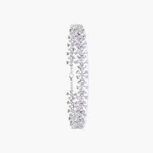 Bracelet élégant en or blanc avec diamants de formes multiples pour femmes, bracelet en moissanite à prix raisonnable - Product Image 3