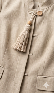 Cotton Tassel With Wooden Beads Minimalist Home Decor Hanging <b>Ornament</b> For Living Room Indoor Use - Product Image 4