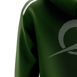 Sweat-shirt à capuche vert pour homme avec poche avant, broderie, écologique, respirant, coupe classique, décontracté, en polaire, pour l'hiver - Product Image 5