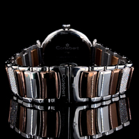 Montre mécanique de luxe pour homme en or rose, boîtier en acier inoxydable 40 mm, cadran en verre, mouvement analogique ETA 756, résistante à l'eau