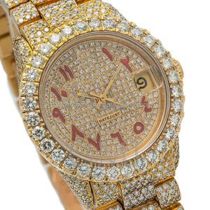 Custom Gold Diamond Hip Hop Iced Out Diamond <b>Watch</b> Stainless Steel <b>Watch</b> VVS Moissanite Automatic <b>Watch</b> for Men Women - Product Image 2