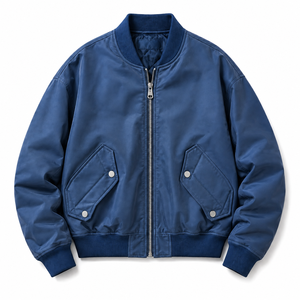 Wholesale Men's Fashion Flight <b>Jacket</b> Premium Casual Outerwear with Modern Zip Front Design - Product Image 4