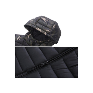 Artiz International Wholesale <b>Men</b> <b>Hooded</b> Beaded <b>Puffer</b> <b>Jacket</b> Winter Eco-Friendly Windproof Streetwear Style 100% Polyester - Product Image 2
