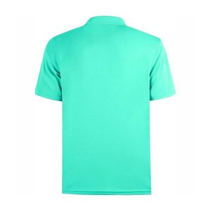 Polo de Manga Corta para Hombre, Color Sólido, Tela Oxford, Corte Regular, Estilo Casual, Diseño con Botones, Tejido Verde - Product Image 3