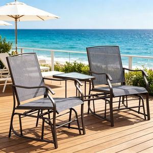 Sedie a dondolo da esterno per patio: comfort e stile - Product Image 1