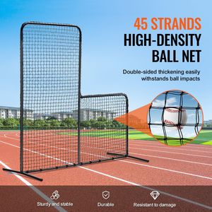 Gabbia da Battuta Portatile a L 7x7 piedi per Baseball e Softball con Schermo di Sicurezza e Borsa per il Trasporto - Product Image 3