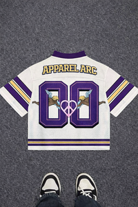 Maillot en maille ARC personnalisé pour vêtements de sport, col en V unisexe, style streetwear, vente en gros, OEM ODM, respirant, pour équipe - Product Image 2