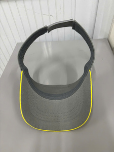 Injae Vina Golf Visor <b>Hat</b> Yellow Gray Embroidery 3D Logo Front Panel Unisex Outdoor Spring <b>Summer</b> Adjustable Sporty 6-Panel - Product Image 5