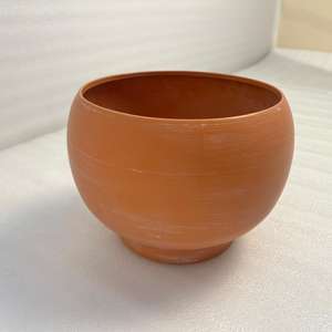 Pot de fleurs décoratif en fer fait main avec finition en terre cuite pour la maison, le jardin, le balcon, l'extérieur, l'intérieur - Product Image 1