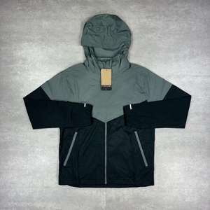 Ensemble de survêtement 2 pièces pour homme de haute qualité, veste coupe-vent légère à capuche et short, vêtements de sport respirants pour la salle de sport - Product Image 6