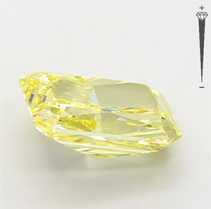 Diamante Cultivado en Laboratorio con Certificación IGI, Corte Radiante de 3.45 CT, Color Amarillo Intenso Fantasía, Claridad VVS2, CVD LG 792667167, ROYAL GEMS PARA JOYERÍA - Product Image 2