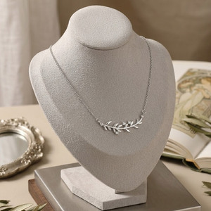 สร้อยคอจี้เพชรพลอยลายดอกไม้สุดอินเทรนด์สำหรับผู้หญิง - Product Image 2