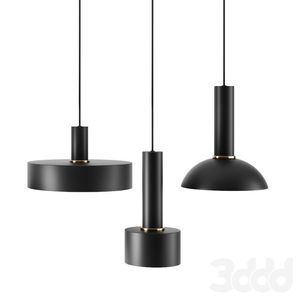 Lámparas Colgantes Modernas Minimalistas de Metal Negro con Diseño Geométrico para Decoración de Interiores de Sala de Estar - Product Image 3