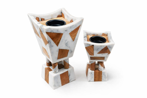 FAIZA CRAFT Brûleur d'encens en bois d'acacia et résine, forme mosquée, de qualité supérieure, pour la maison islamique, fait main - Product Image 2
