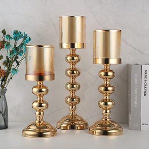 Handmade Customized Aluminium Candle Holder With <b>Glass</b> Top Metal Candle Holder For Home & Garden Decoration Wedding Centerpieces - Product Image 1