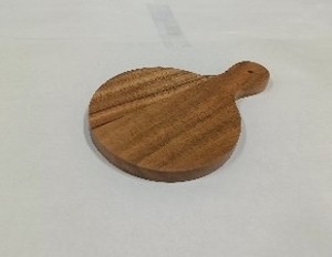Bandeja Redonda de Madera para Servir, Diseño Rústico, Duradera, para Uso en Interiores, Cocina y Mesa - Product Image 5