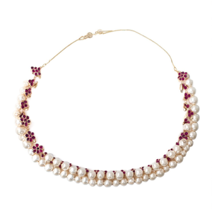 Fashion Body Chain Kemp and Gold Pearls Hip Chain - Product Image 2