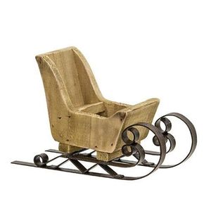 Best Arrival Metal Iron Luxury Design Galvanized Metal Sleigh for Christmas Decor Made With Customized Sizes With Sizes - Product Image 5