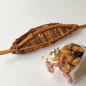 Cesta de flores de ratán japonés tejida a mano, cesta de ikebana, florero Hanaire, cesta de bambú para flores, florero de ratán tejido, soporte natural para flores - Product Image 5