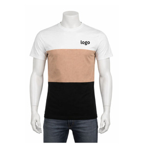 Camiseta personalizada de manga corta con hombros caídos, cuello redondo, corte regular, 100% algodón, 220g, impresión de logotipo personalizado, camiseta para hombre - Product Image 1