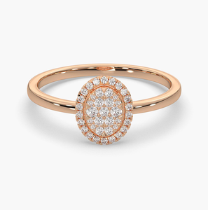 Bague de fiançailles solitaire vintage en or blanc 14 carats avec diamant de laboratoire certifié IGI, plaqué or, bijoux d'anniversaire - Product Image 2
