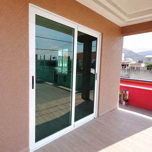 Porte coulissante extérieure en aluminium anti-ouragan, sécurisée, étanche, pour balcon, entrée principale, multi-panneaux - Product Image 1