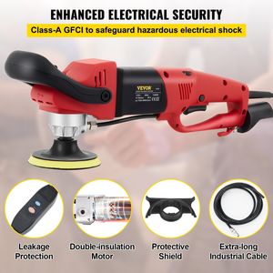 Lucidatrice a umido a 6 velocità con kit di lucidatura da 8 pezzi, dischi diamantati da 4 e 5 pollici, macchina lucidatrice a velocità variabile, protezione antispruzzo per lucidatura - Product Image 3