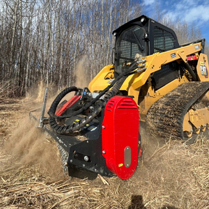Chargeuse compacte sur chenilles CAT 299D3 avec attache broyeur forestier – Machine de défrichage haute performance, équipement robuste - Product Image 2