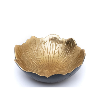 Tazón para Servir Frutas y Aperitivos - Negro y Dorado - Elegante Centro de Mesa Decorativo para el Hogar, Tazón para Charcutería - Product Image 2