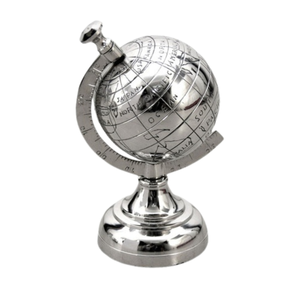 Globo Terráqueo de Escritorio Ejecutivo de Lujo |   Mapa del mundo detallado con soporte de aluminio |   Globo Terráqueo Educativo para Escritorio de Oficina y Decoración del Hogar - Product Image 1