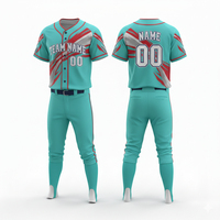 Tissu respirant, léger, coupe confortable, uniforme de baseball unisexe, idéal pour les vêtements de sport