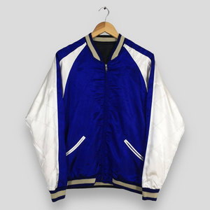 Chaqueta Sukajan de Moda Urbana con Acabado Satinado Suave y Bordado Artístico para un Look Elegante - Product Image 1
