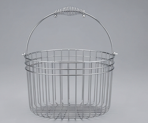 Premium Metal <b>Wire</b> <b>Storage</b> <b>Basket</b> With Handle Rectangle Shape Simple Design Multi-Purpose Neatening Container - Product Image 1