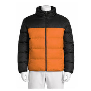 Men puffer <b>jacket</b> breathable fabric long sleeve regular fit design stands collar zipper custom logo printing men puffer <b>jacket</b> - Product Image 4