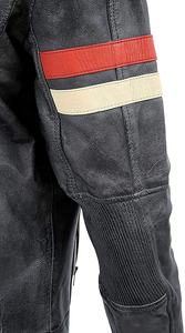 Veste en cuir délavé conçue sur mesure pour la moto Veste de sport de style vintage pour la moto d'hiver de taille personnalisée Design personnalisé - Product Image 4