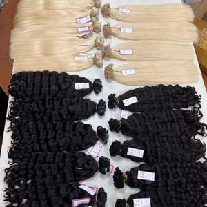 Meilleure qualité 20 pouces Frontal 13x4 Machine Trame Remy Extensions de cheveux Extensions de cheveux de trame de vague naturelle - Product Image 4