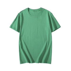 Camiseta Verde de Cuello Redondo para Hombre, Manga Corta, Algodón, Informal, Verano, Básica, con Logotipo Personalizado, OEM, ODM, Ropa al por Mayor - Product Image 6