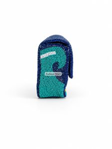 Sac de soirée à rabat perlé avec motif gymnastique, fait main, élégant, pour soirée - Product Image 3