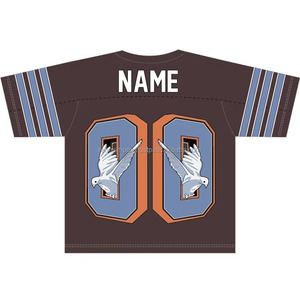 Custom Sublimated Youth Football Jerseys with Mesh Design Plus Size Short Sleeves for Summer Street Style Practice College Play - Product Image 5