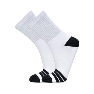 <b>Soft</b> Cotton Crew Cricket <b>Socks</b> with Cushioned Sole Anti-Slip Long Lasting Comfort for Spring Games & Bottom Logo Position - Product Image 1