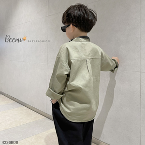 Top Fournisseur Garçons Vêtements Ensembles Automne Hiver Casual Garçons Toddler Enfants Porter Mandarin Chemise Pantalon Tenues Roupas Para Bebes - Product Image 4