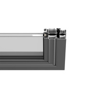 Fenêtre en aluminium Huasin personnalisée, norme américaine 2025, rupture de pont thermique personnalisée, drainage apparent, résistance à la pression du vent : niveau 7