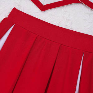 Uniformes de cheerleading en polyester imprimé de haute qualité, design par transfert thermique, embellissements en strass, couleur dégradée, personnalisable - Product Image 5