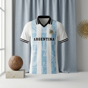 เสื้อโปโลทีมสไตล์เรโทรสำหรับการแข่งขันฟุตบอล - Product Image 4