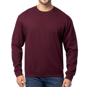 เสื้อสเวตเชิ้ตคอกลมสีพื้นสำหรับผู้ชาย ทรงปกติ ผ้าฝ้ายถัก 100% สวมใส่สบายๆ สำหรับฤดูใบไม้ร่วง - Product Image 1