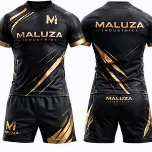 ชุดยูนิฟอร์มรักบี้พิมพ์ลายตามสั่งราคาโรงงาน ชุดเสื้อและกางเกงรักบี้สำหรับมืออาชีพ แห้งเร็ว ป้องกันแบคทีเรีย - Product Image 6