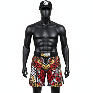 Shorts de karaté et de MMA en polyester + élasthanne, couleur personnalisée, légers, durables, confortables et respirants, prix de gros - Product Image 1