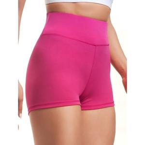 Shorts de compression sportifs pour femmes de 6 pouces avec silicone, logo personnalisé, en nylon et élasthanne, pour l'entraînement, la course et les activités sportives - Product Image 2