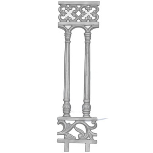 Rampe d'escalier de balcon moderne en fonte robuste, sans cadre, réglable, résistante aux UV, à la rouille et à l'eau, facile à installer - Product Image 1