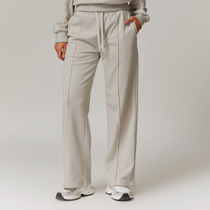 Hot Selling Winter <b>Women</b> Sweatpants <b>Straight</b> Pants Drawstring Wide <b>Leg</b> Pants with Pockets Casual Sports <b>Joggers</b> - Product Image 3